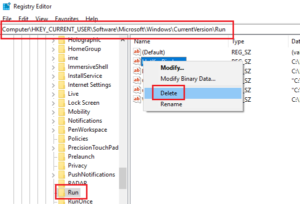 How To Remove Startup Program In Registry Editor Windows Action1